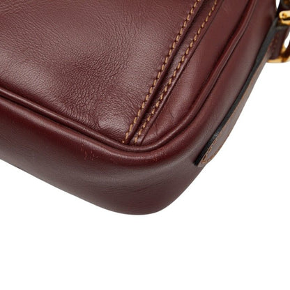 Cartier Must Line Shoulder Bag Wine Red Bordeaux Leather 1 — view 4