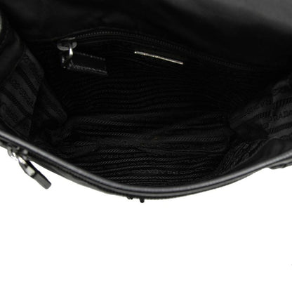 Prada Crossbody Shoulder Bag Black Nylon Leather 1 — view 4
