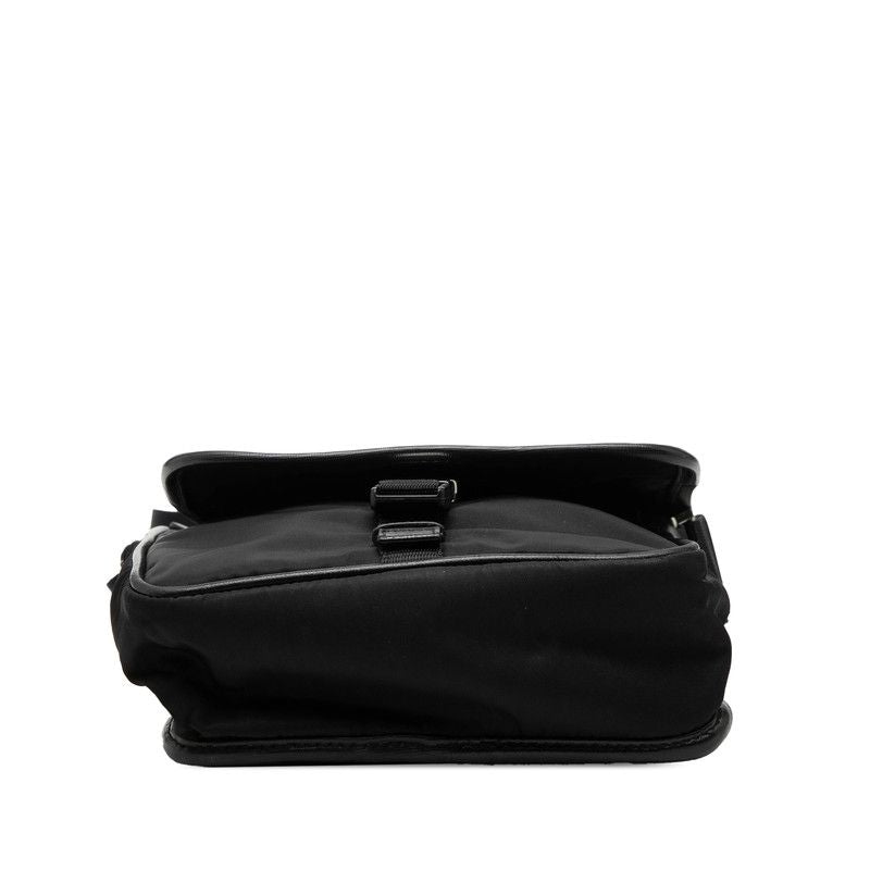 Prada Crossbody Shoulder Bag Black Nylon Leather 1 — view 3
