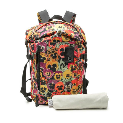 Loewe Anagram Joe Brainard Panji Roll Top Backpack Multicolor Nylon Leather 1 — view 7
