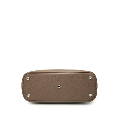 Hermes Bolide 31 2-Way Shoulder Bag Etoupe Brown Silver Taurillon Clemence 1 — view 3