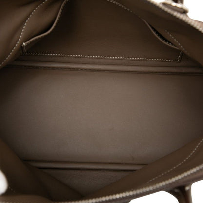 Hermes Bolide 31 2-Way Shoulder Bag Etoupe Brown Silver Taurillon Clemence 1 — view 4