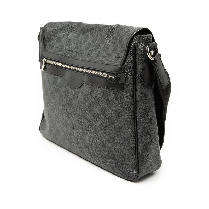 Louis Vuitton Damier Daniel MM Crossbody Shoulder Bag Black Leather 1 — view 2