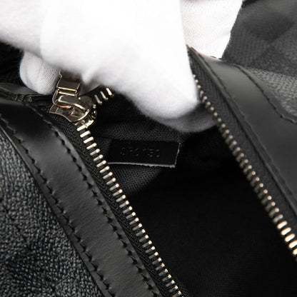 Louis Vuitton Damier Daniel MM Crossbody Shoulder Bag Black Leather 1 — view 6