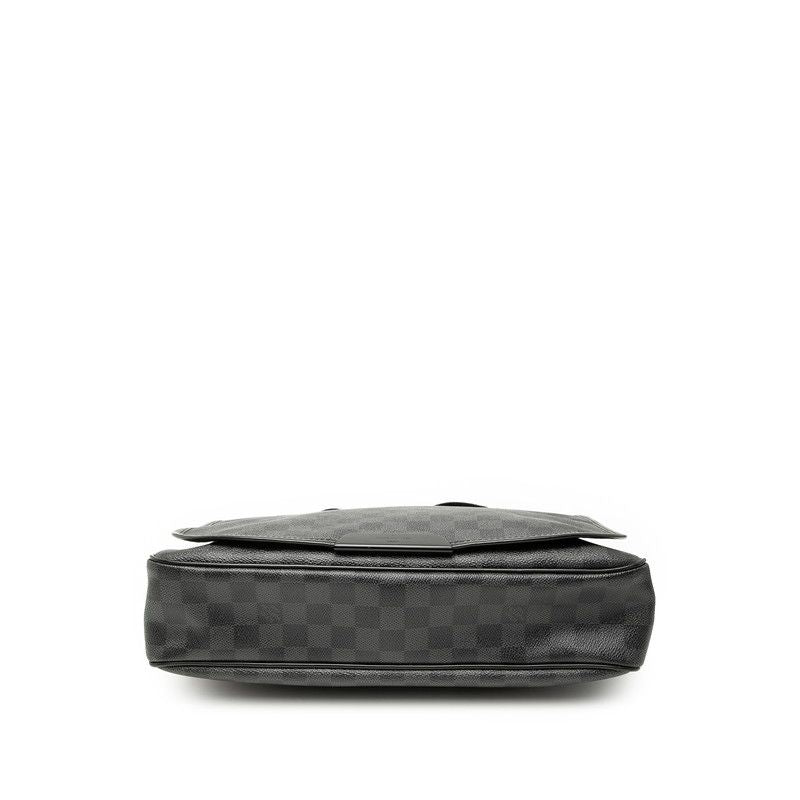 Louis Vuitton Damier Daniel MM Crossbody Shoulder Bag Black Leather 1 — view 3