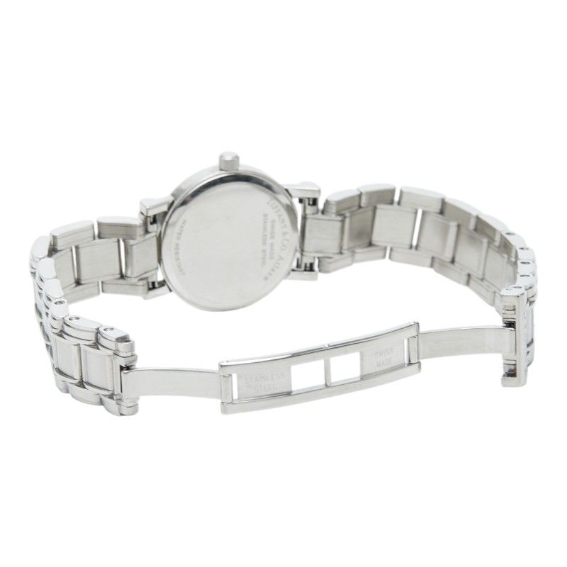 Tiffany & Co Atlas Watch Black Silver Stainless Steel 1 — view 5