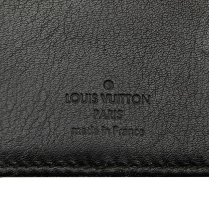 Louis Vuitton Mahina Portefeuille Amelia Bifold Wallet Black Leather — view 6