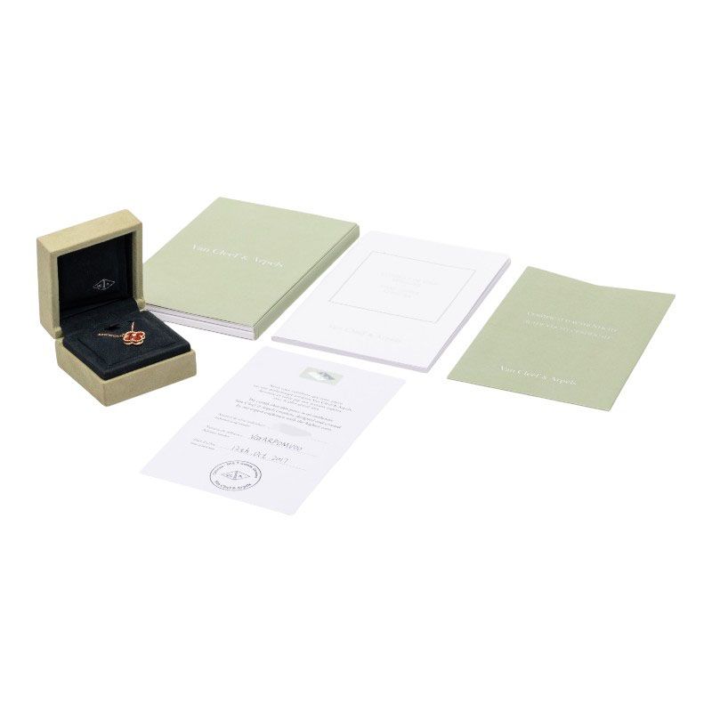 Van Cleef & Arpels Vintage Alhambra Diamond Christmas Limited Pendant Necklace — view 7