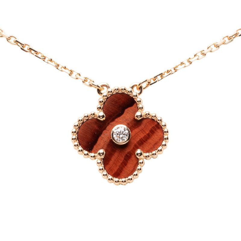 Van Cleef & Arpels Vintage Alhambra Diamond Christmas Limited Pendant Necklace