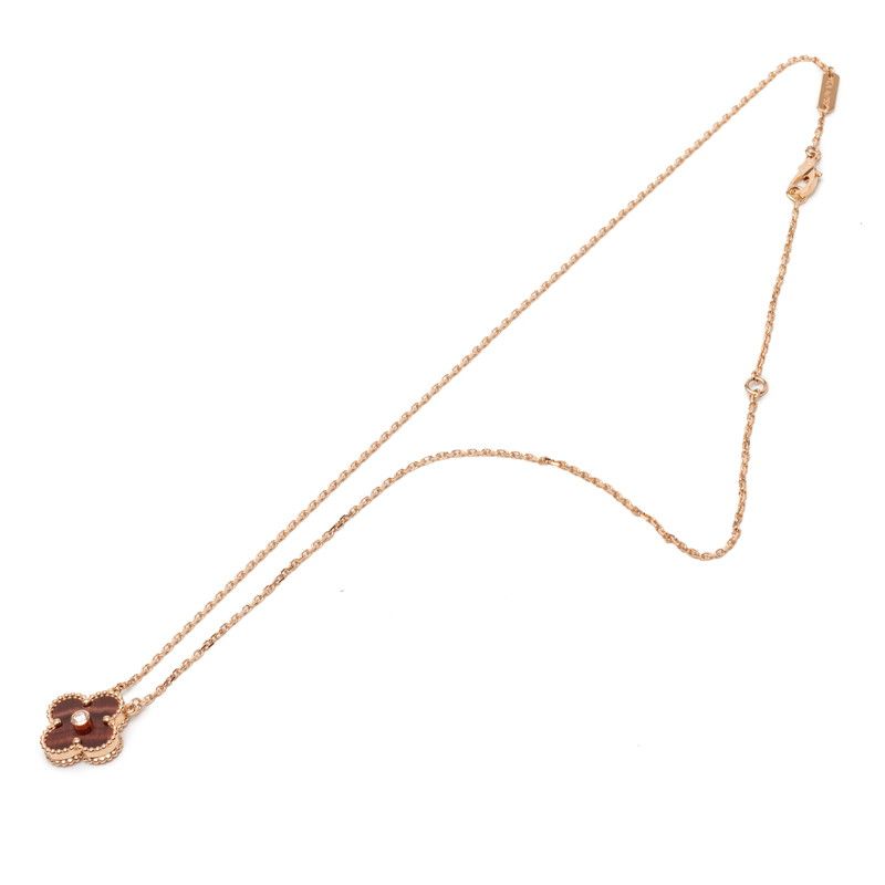 Van Cleef & Arpels Vintage Alhambra Diamond Christmas Limited Pendant Necklace — view 3