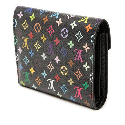Louis Vuitton Takashi Murakami Portefeuille Victorine Trifold Wallet Black 1 — view 3