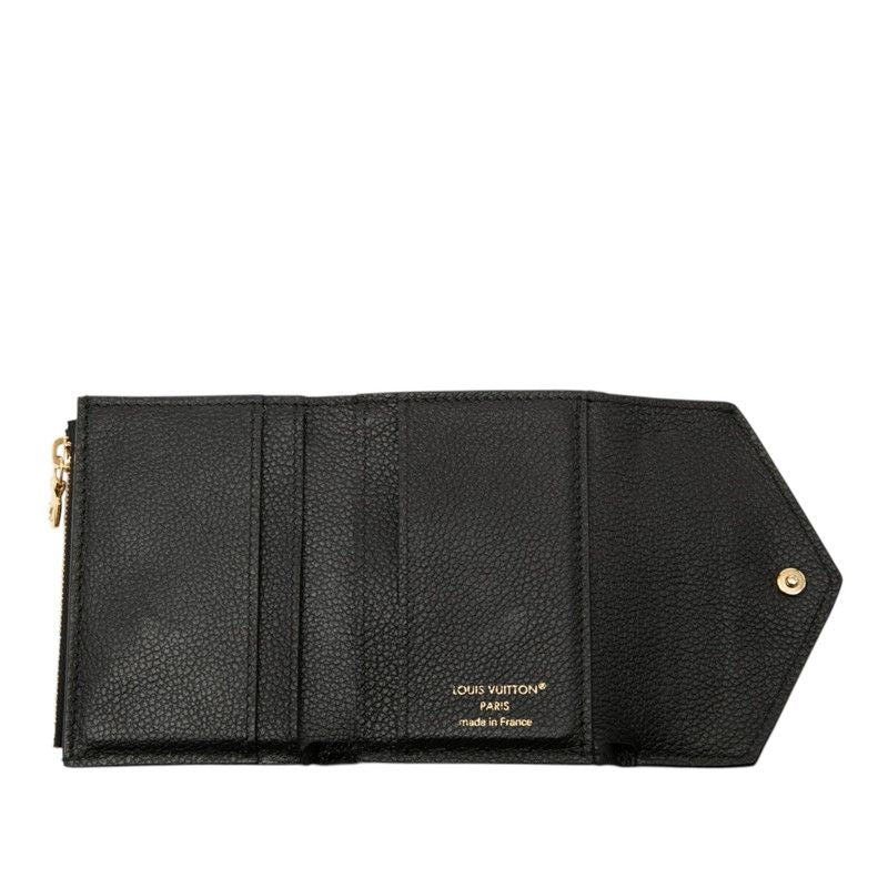 Louis Vuitton Monogram Empreinte Portefeuille Zoe Trifold Wallet Noir Black — view 4