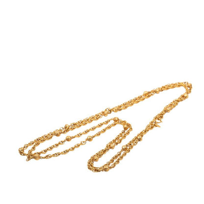 Chanel Vintage CC Logo Necklace Gold Plated 1 — view 3