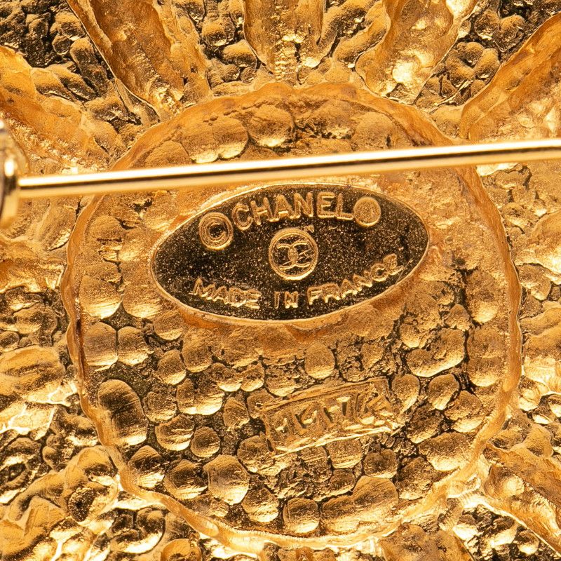 Chanel Emblem CC Logo Brooch Gold Plated 1 — view 3