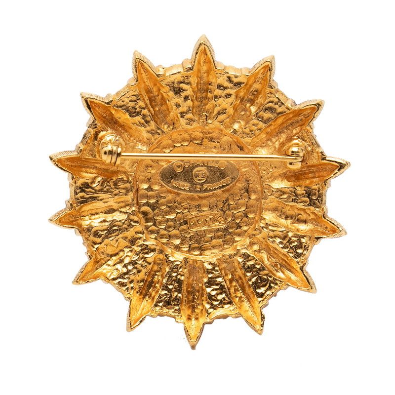 Chanel Emblem CC Logo Brooch Gold Plated 1 — view 2
