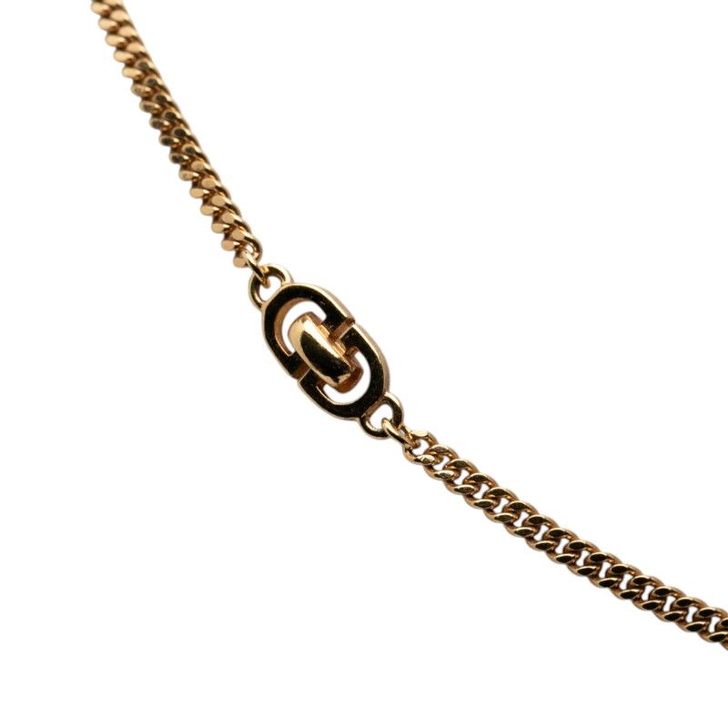 Dior Vintage Logo Necklace Gold Plated 1 — view 3