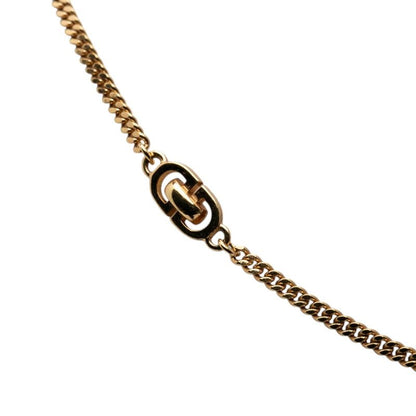 Dior Vintage Logo Necklace Gold Plated 1 — view 3