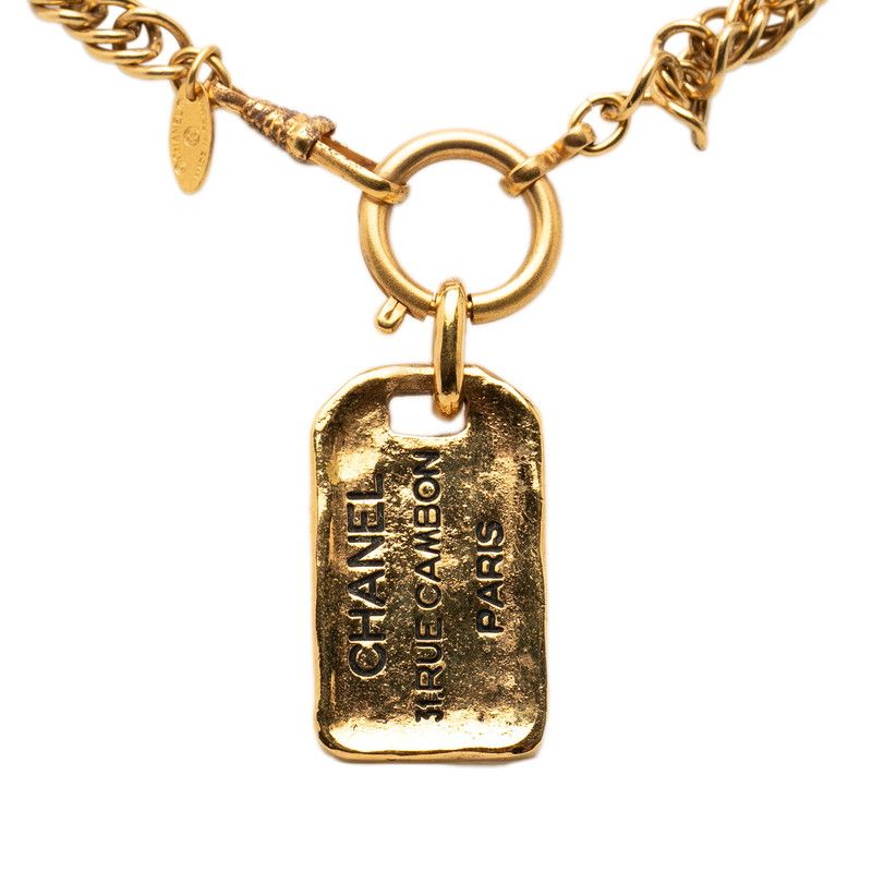 Chanel 31 Rue Cambon Vintage Necklace Gold Plated 1