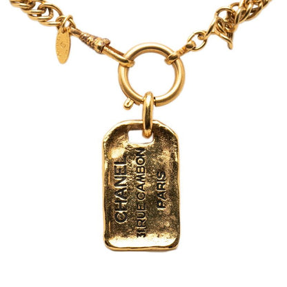 Chanel 31 Rue Cambon Vintage Necklace Gold Plated 1