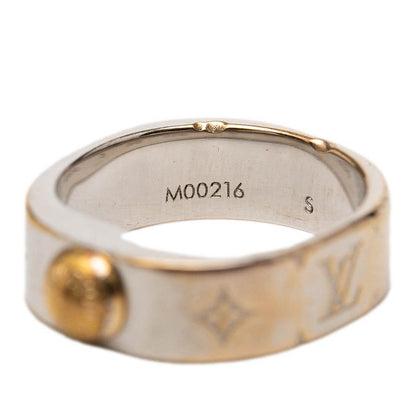 Louis Vuitton Nanogram Ring S Silver Gold Metal Plated — view 5