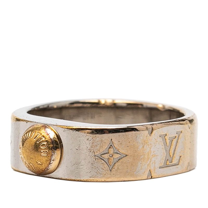 Louis Vuitton Nanogram Ring S Silver Gold Metal Plated — view 2