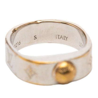 Louis Vuitton Nanogram Ring S Silver Gold Metal Plated — view 4