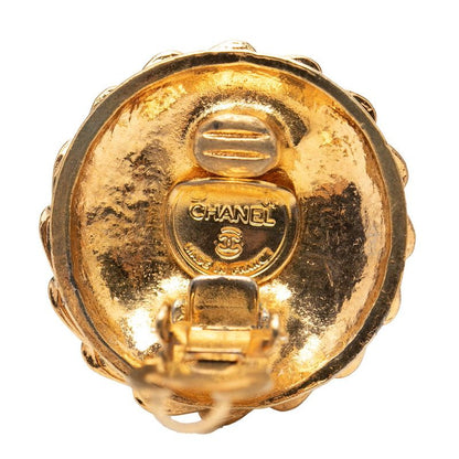 Chanel Vintage Matmoiselle Earrings Gold Plated 1 — view 3