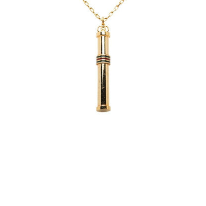 Gucci Sherry Line Perfume Bottle Venetian Chain Pendant Necklace Gold Multicolor — view 2