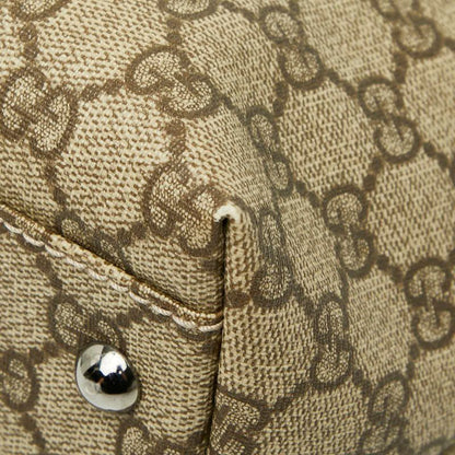 Gucci GG Supreme Tote Beige Orange Leather 1 — view 4