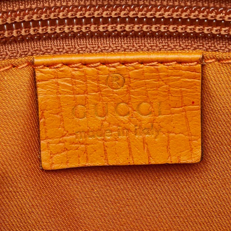 Gucci GG Supreme Tote Beige Orange Leather 1 — view 9