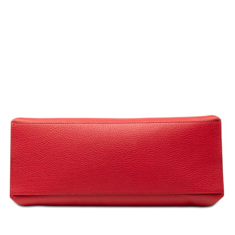 Gucci Bamboo Daily 2-Way Shoulder Bag Red Leather — view 3