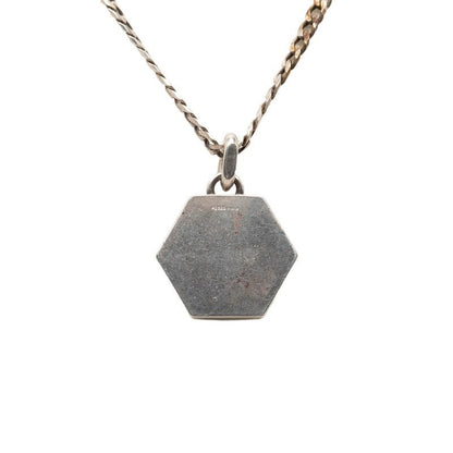 Gucci Hexagon Pendant Necklace Silver — view 2