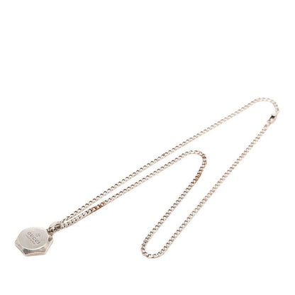 Gucci Hexagon Pendant Necklace Silver — view 3