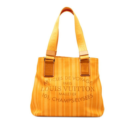 Louis Vuitton Plan Soleil Cabas PM Tote Shoulder Bag Joan Passion Yellow Canvas