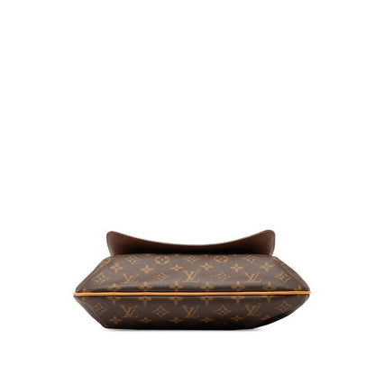 Louis Vuitton Monogram Musette Crossbody Shoulder Bag Brown Leather — view 3