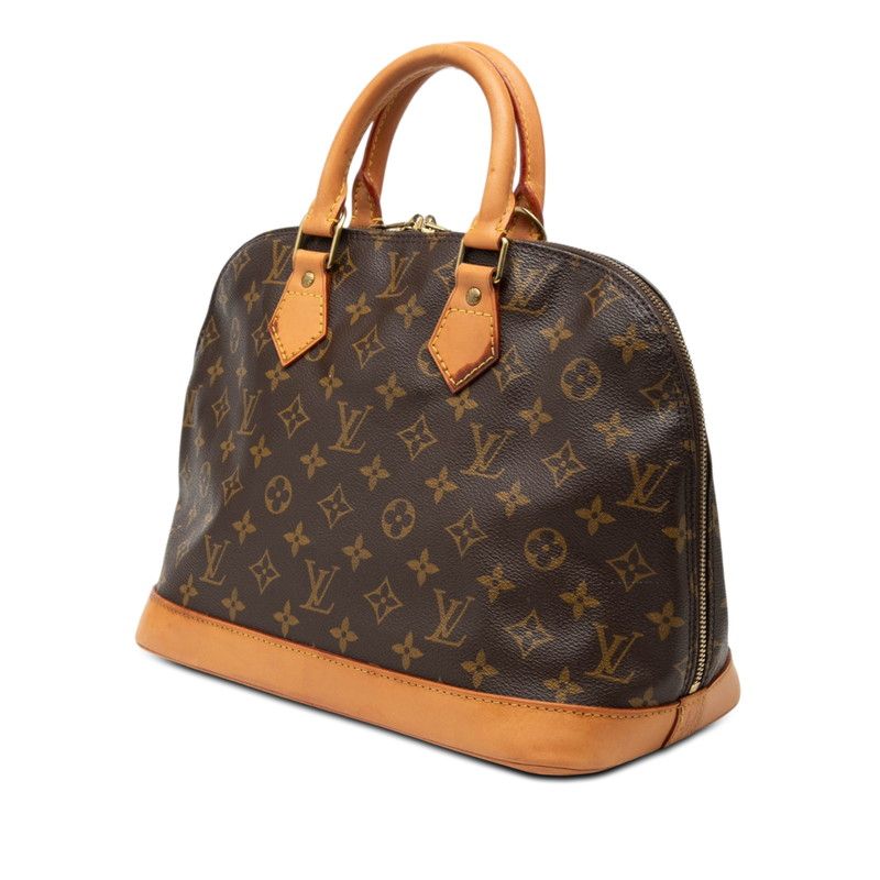 Louis Vuitton Monogram Alma PM Handbag Brown Leather — view 2