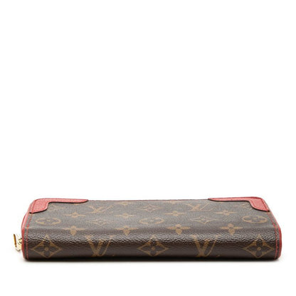 Louis Vuitton Monogram Zippy Wallet Retiro Brown Cerise Leather — view 3