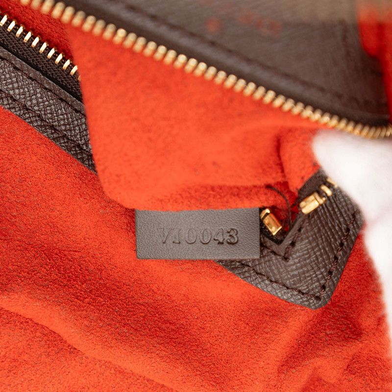 Louis Vuitton Damier Brera Handbag Brown Leather — view 6