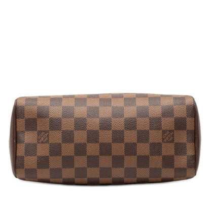 Louis Vuitton Damier Brera Handbag Brown Leather — view 3