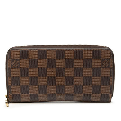 Louis Vuitton Damier Zippy Wallet Brown