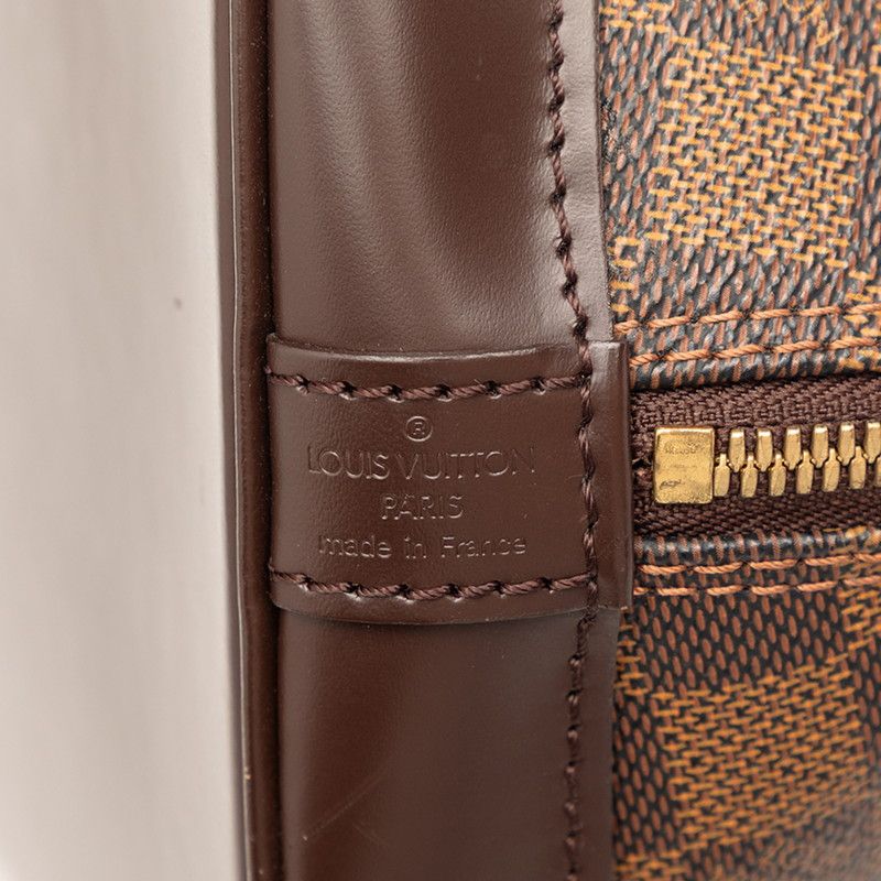 Louis Vuitton Damier Alma PM Handbag Brown Leather — view 5