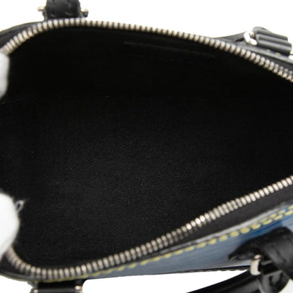 Louis Vuitton Epi Denim Nano Alma 2-Way Shoulder Bag Blue Black Leather — view 4