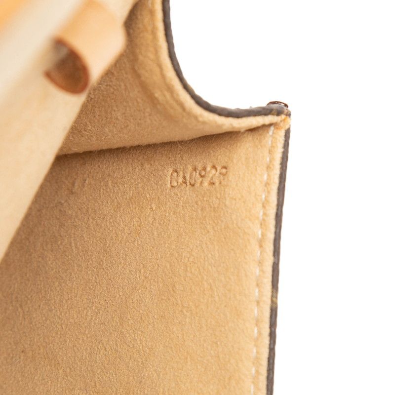 Louis Vuitton Monogram Pochette Twin PM Shoulder Bag Brown Leather — view 6