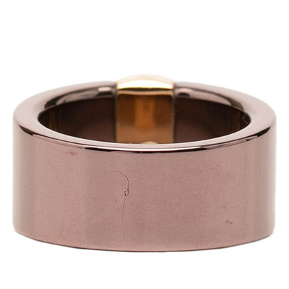 Bvlgari Pave Ring 51 18k Pink Gold Metal Diamond — view 3