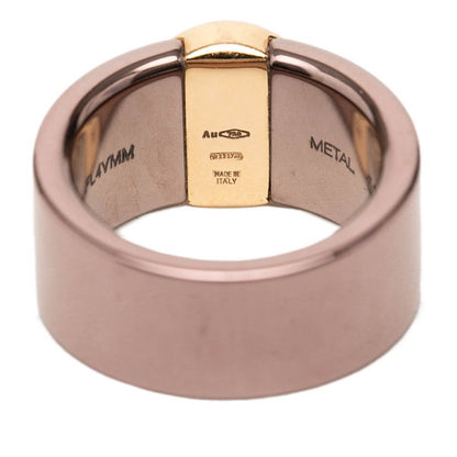 Bvlgari Pave Ring 51 18k Pink Gold Metal Diamond — view 4