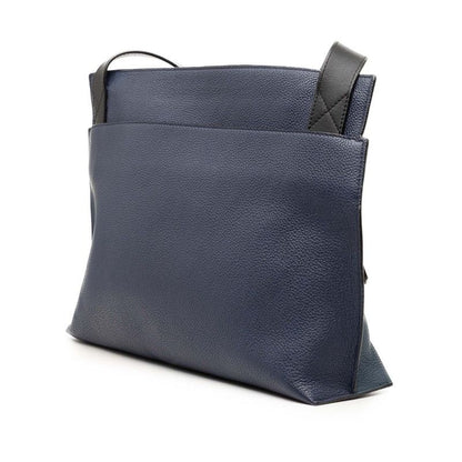 Loewe Anagram T Messenger Bag Crossbody Bicolor Navy Leather — view 2