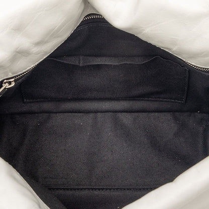 Balenciaga Monaco BB Logo Shoulder Bag White Leather — view 4