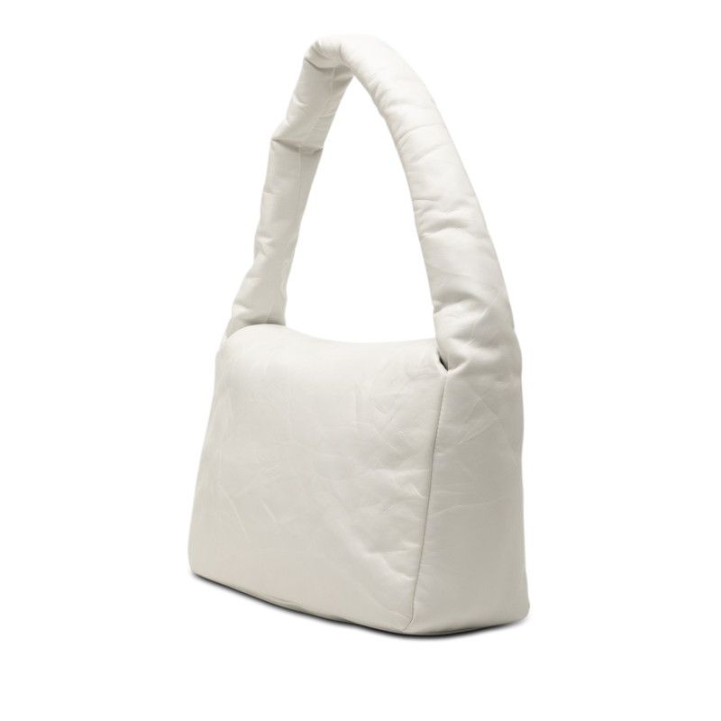 Balenciaga Monaco BB Logo Shoulder Bag White Leather — view 2