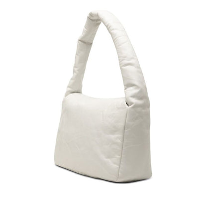 Balenciaga Monaco BB Logo Shoulder Bag White Leather — view 2