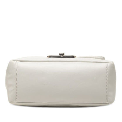 Balenciaga Monaco BB Logo Shoulder Bag White Leather — view 3
